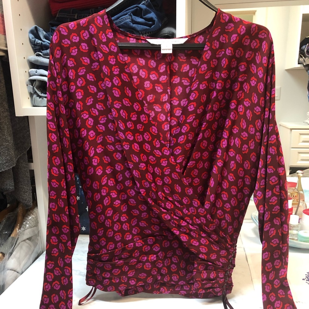 DVF silk blouse